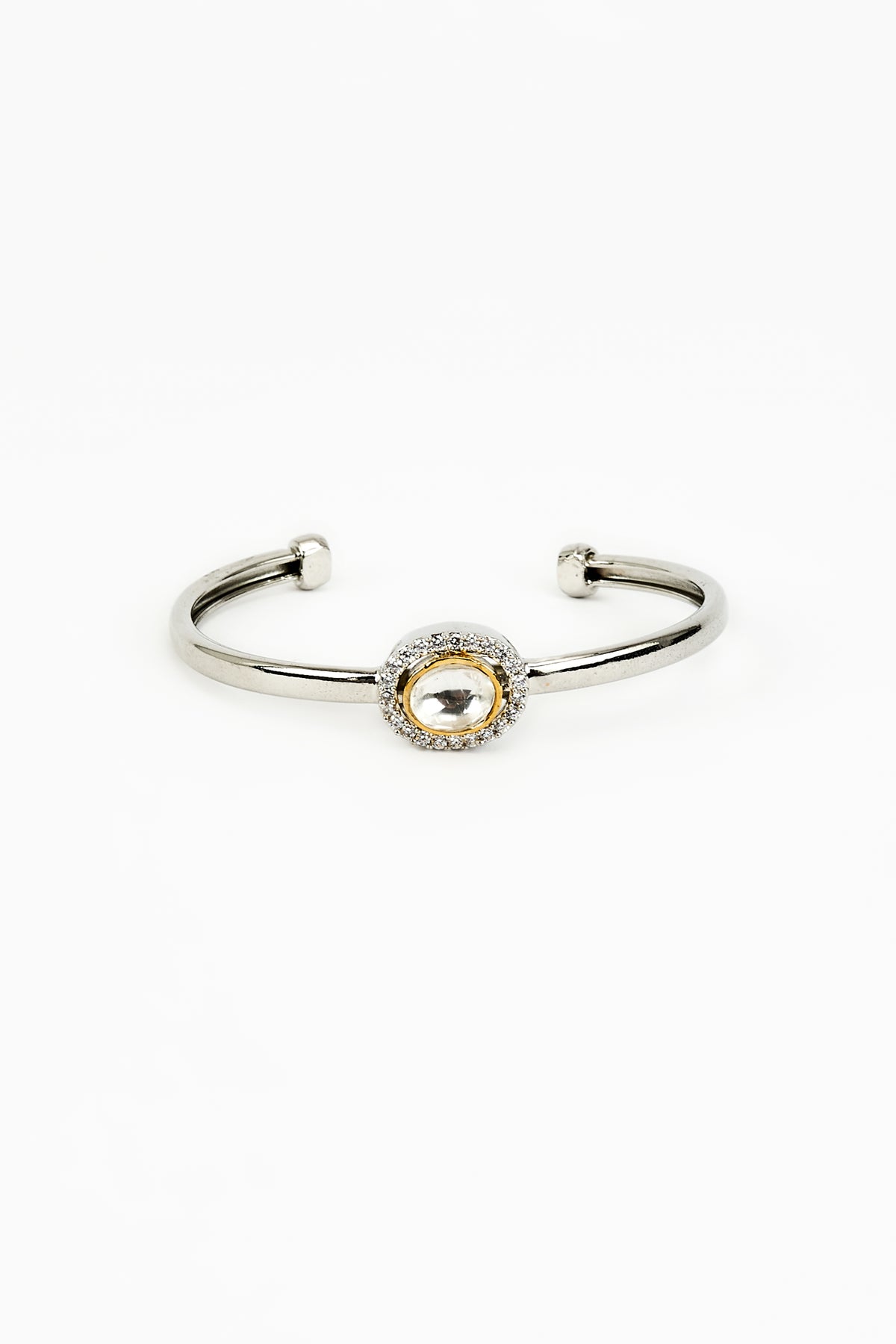 Florence a Sleek Silver Cuff Bangle