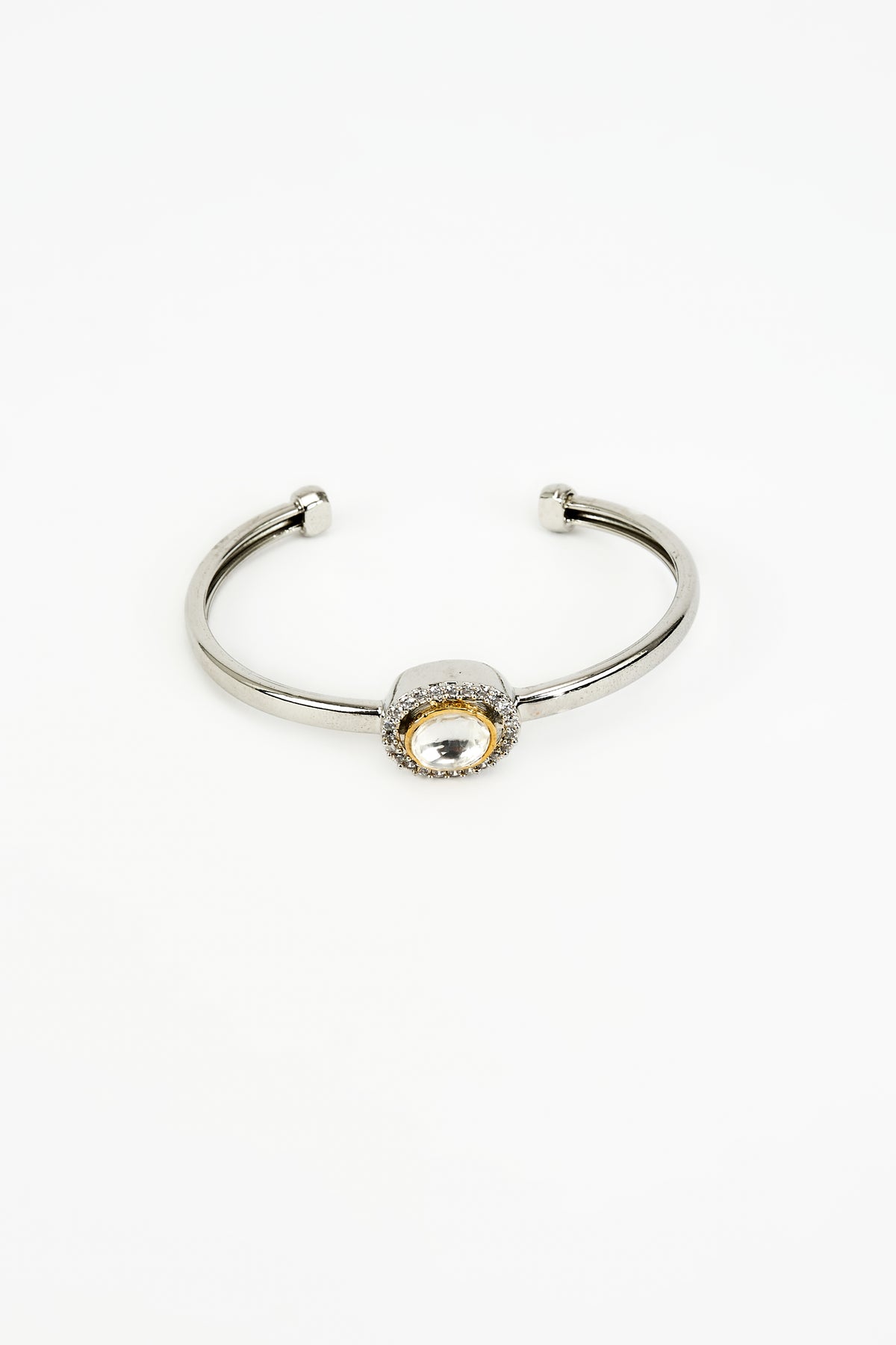 Florence a Sleek Silver Cuff Bangle