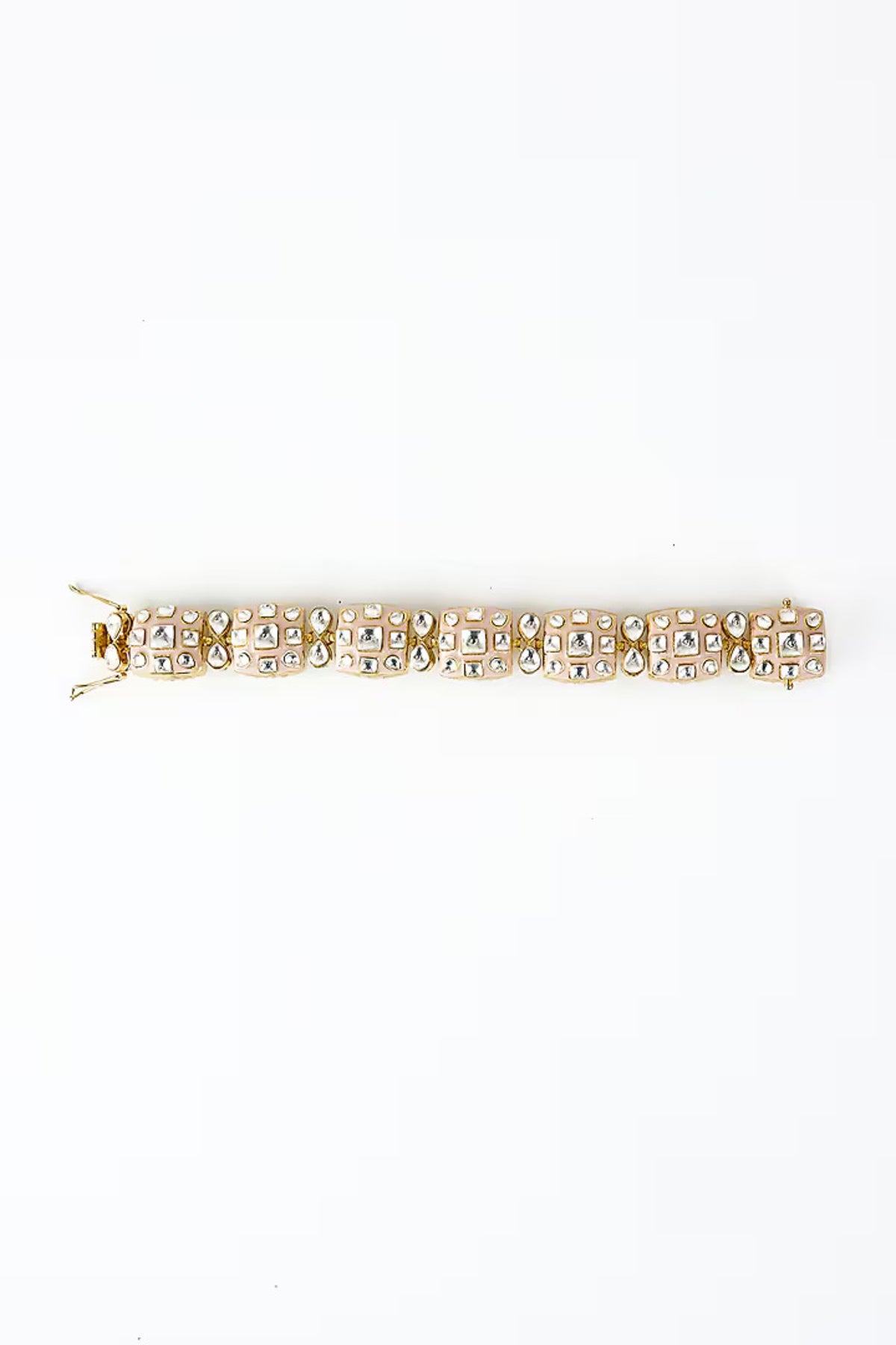 Burgundy Gold Plated Bracelet