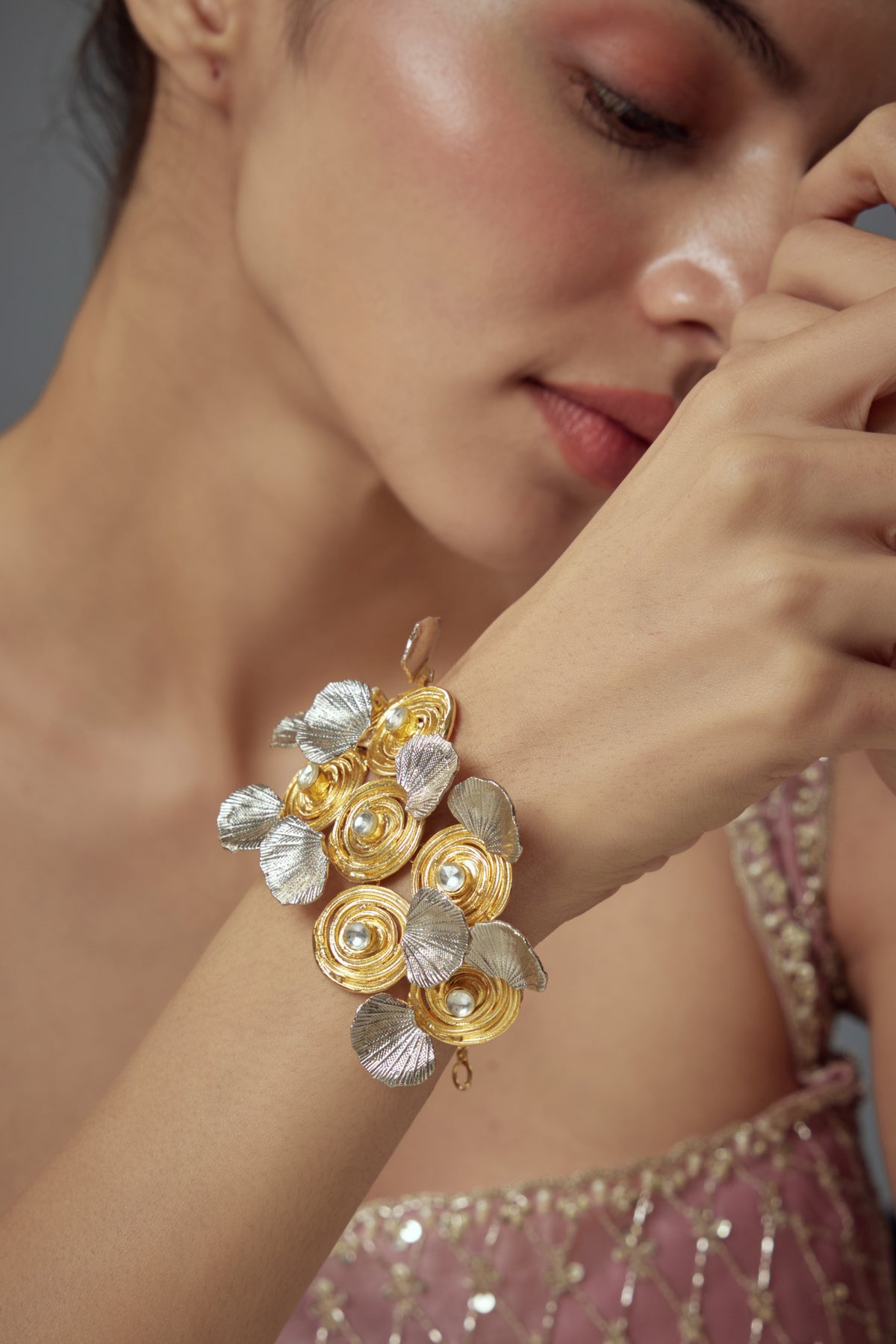 Florence Gold Plated Kundan Bracelet