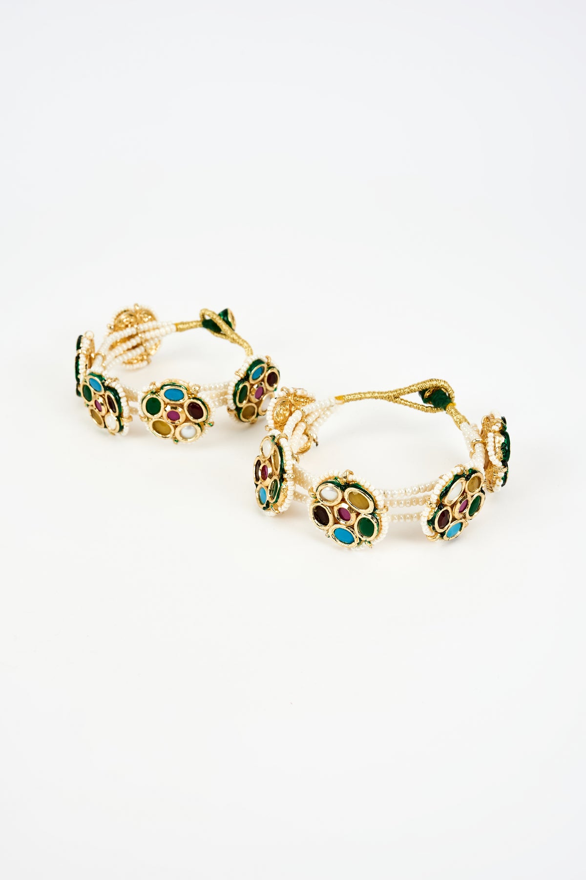 Saadgi Gold Plated Multi Bangles