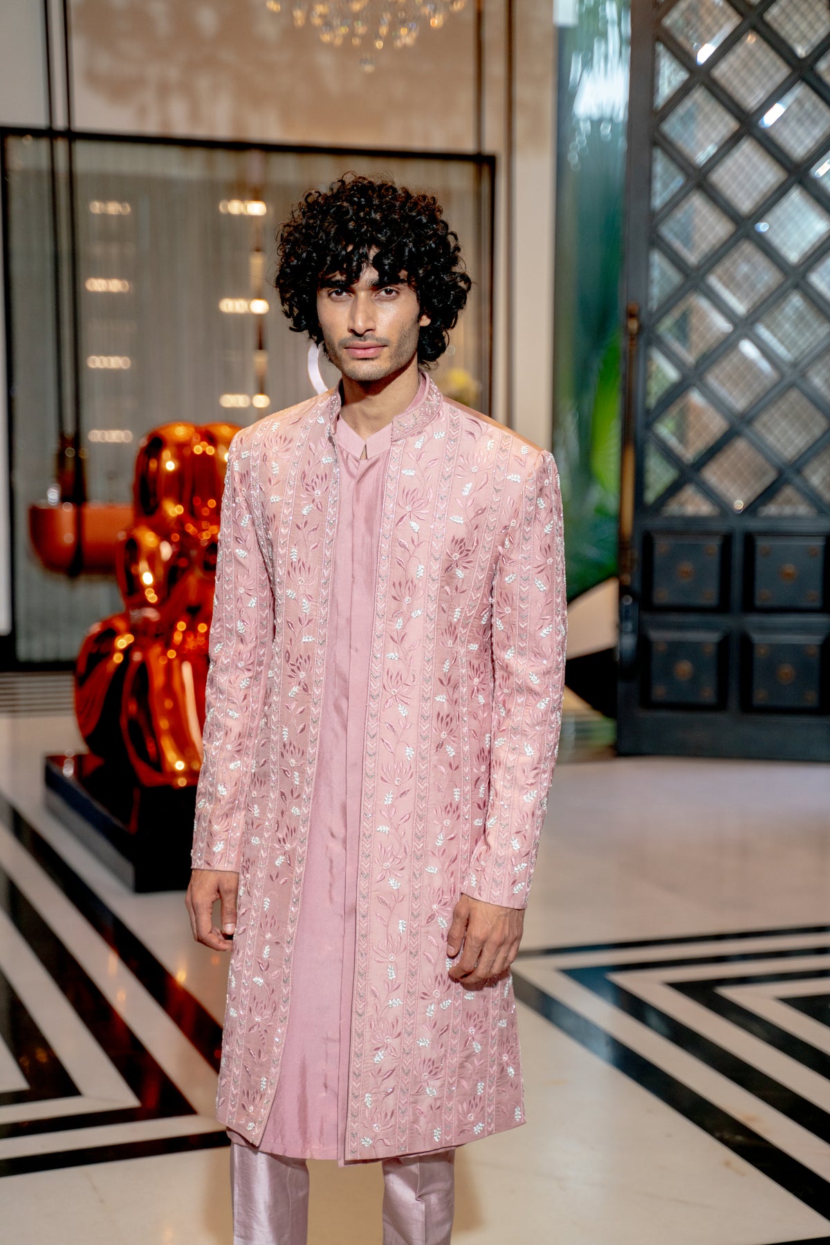 Onion pink neo floral jacket