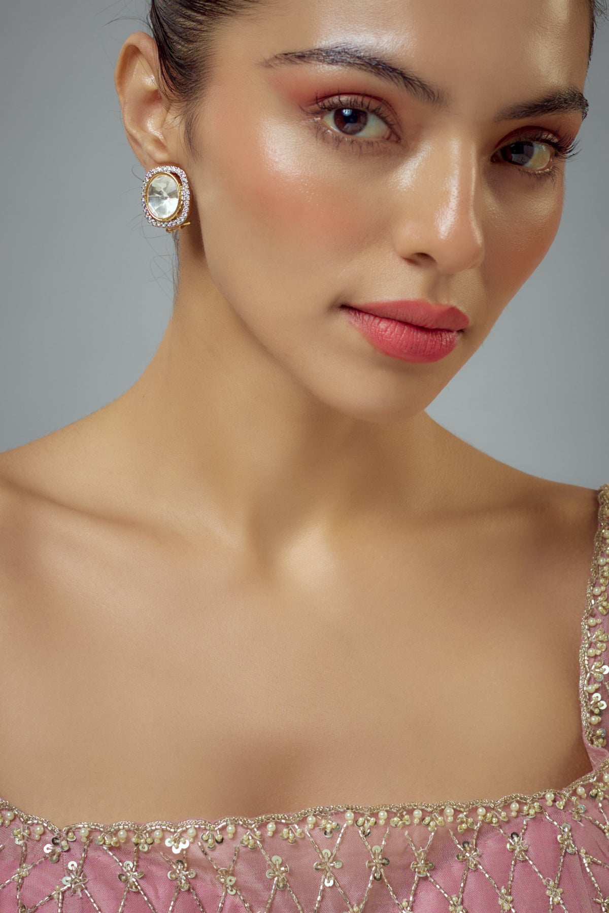 Florence Gold Studs Earrings