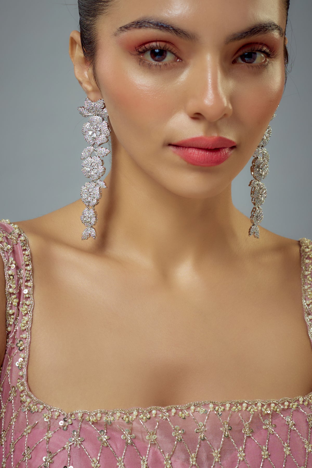 Zia Silver Danglers Earrings