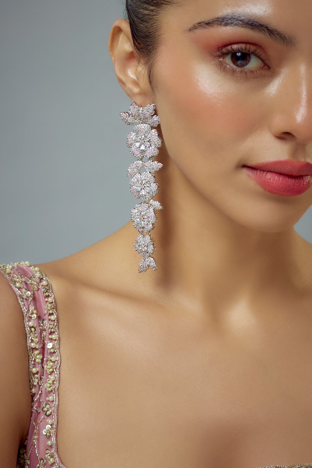 Zia Silver Danglers Earrings