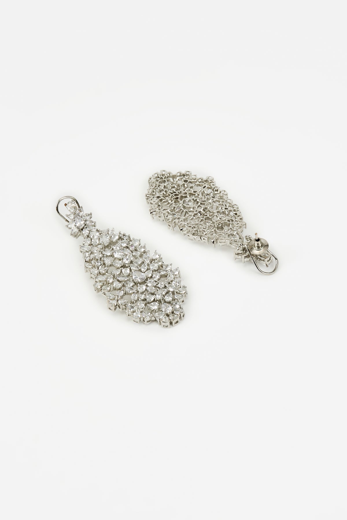 Zia Silver Plated Zircon Earrings