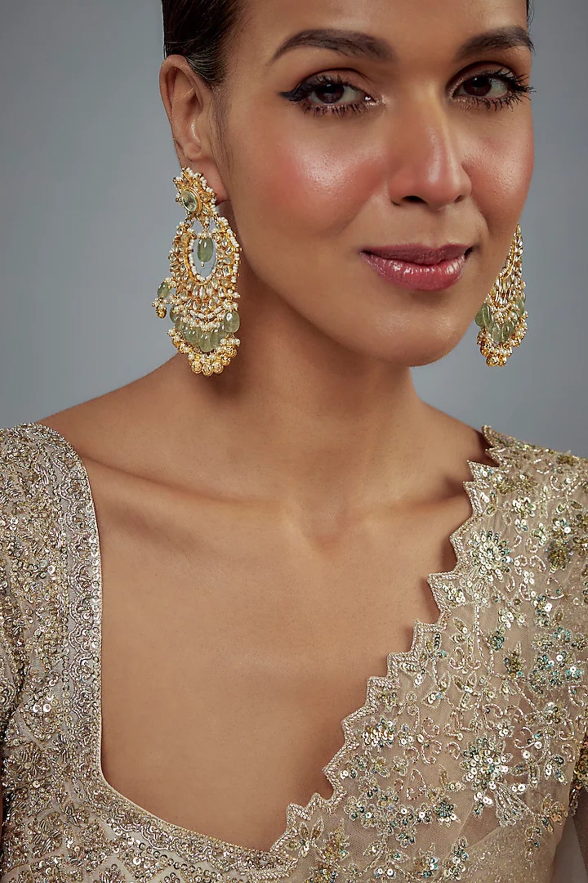 Saadgi  Exquisite Chandelier Earrings