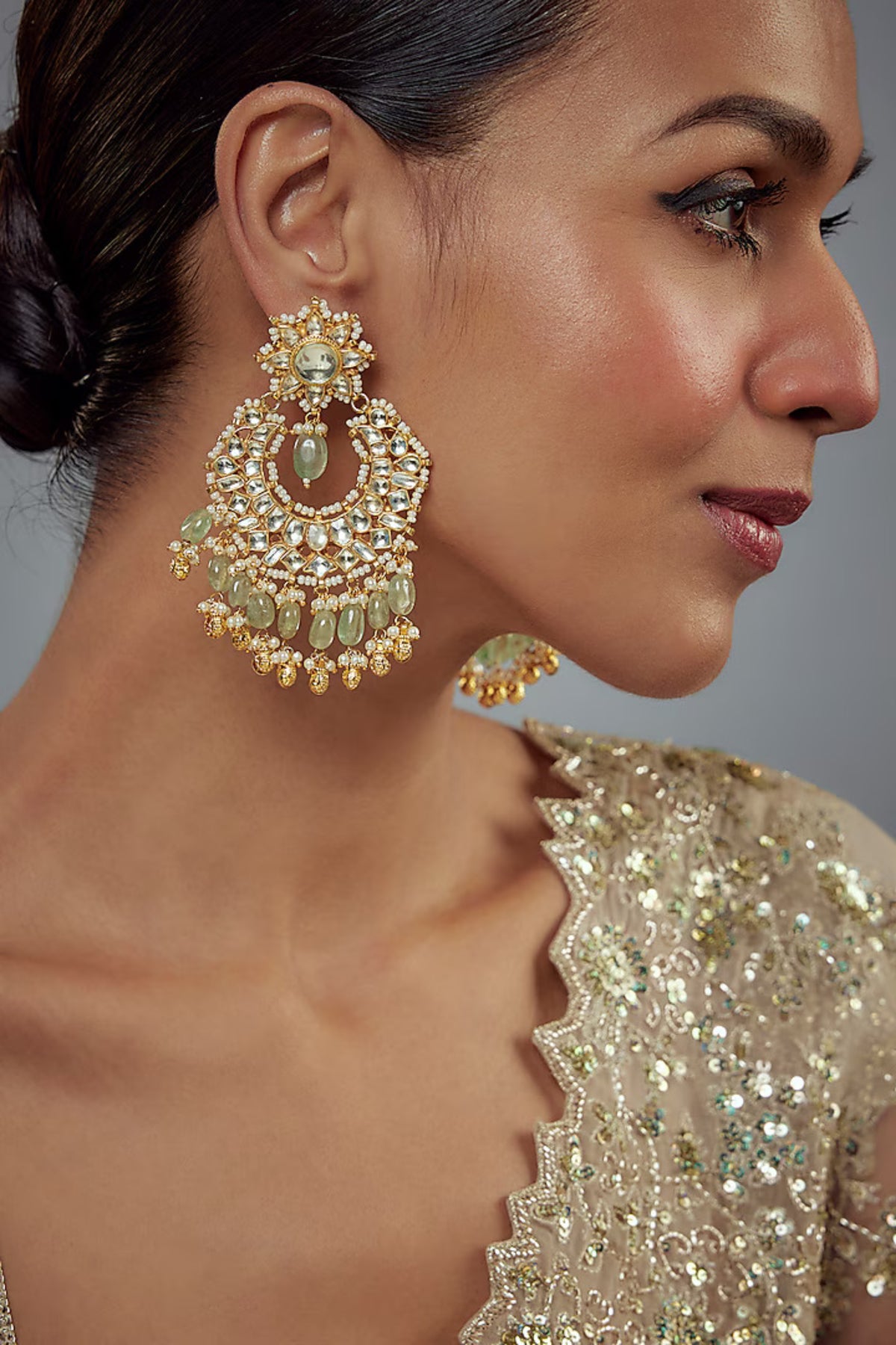 Saadgi  Exquisite Chandelier Earrings