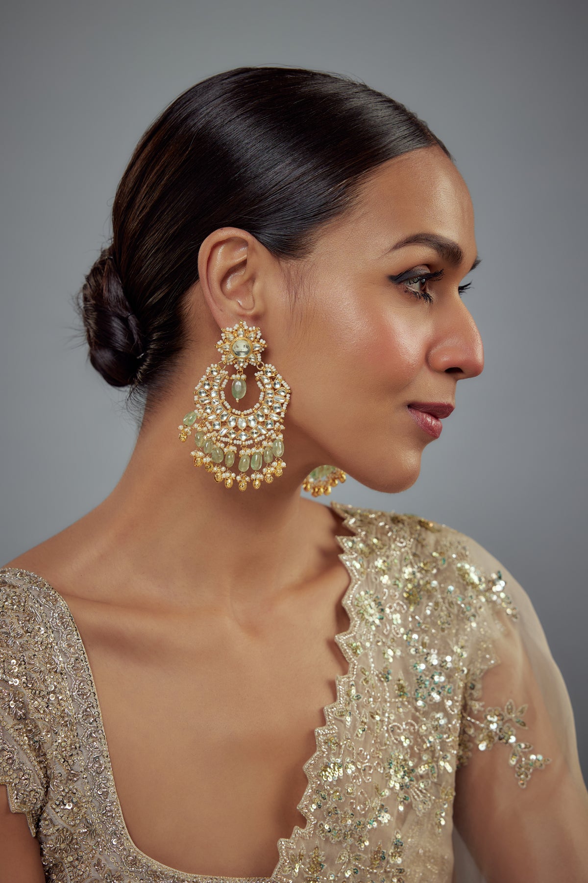 Saadgi  Exquisite Chandelier Earrings