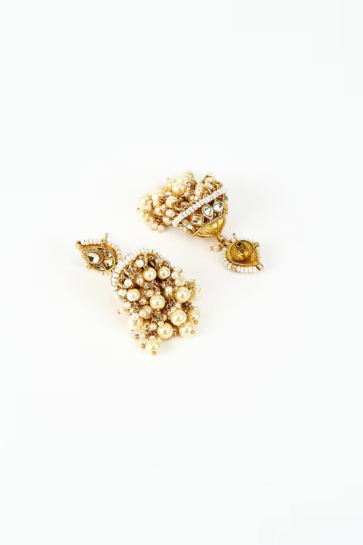 Traditional Gold Tone Jhumka Earrings
