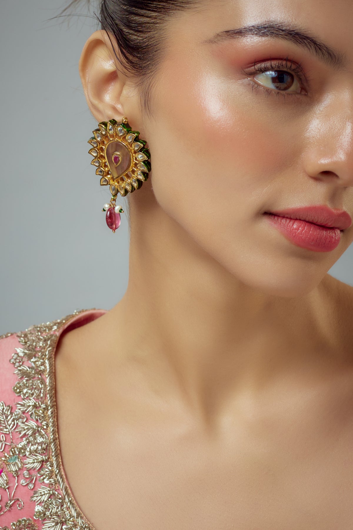 Saadgi Elegant Handcrafted Stud Earrings