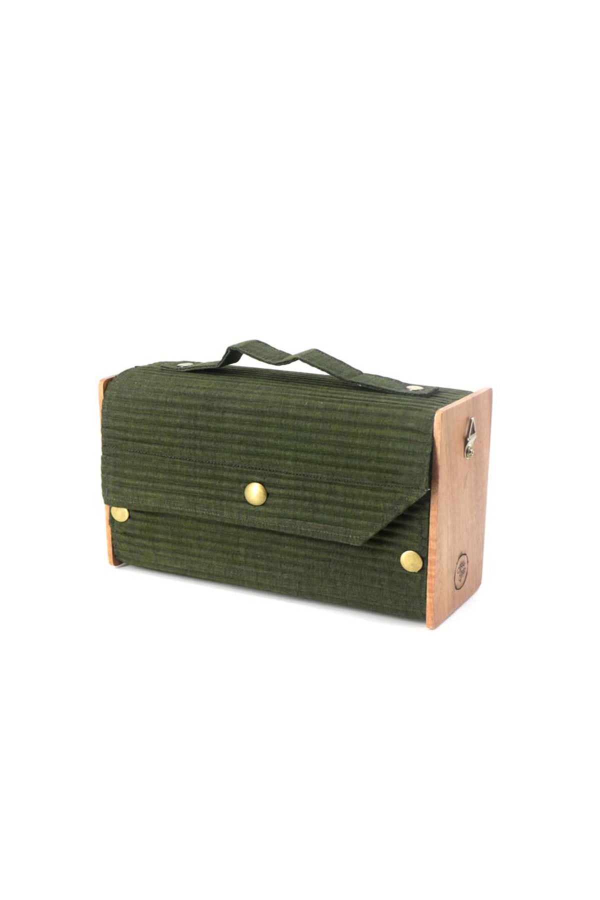 Springtale &amp; Solid Olive Box Clutch - Changeable Sleeve