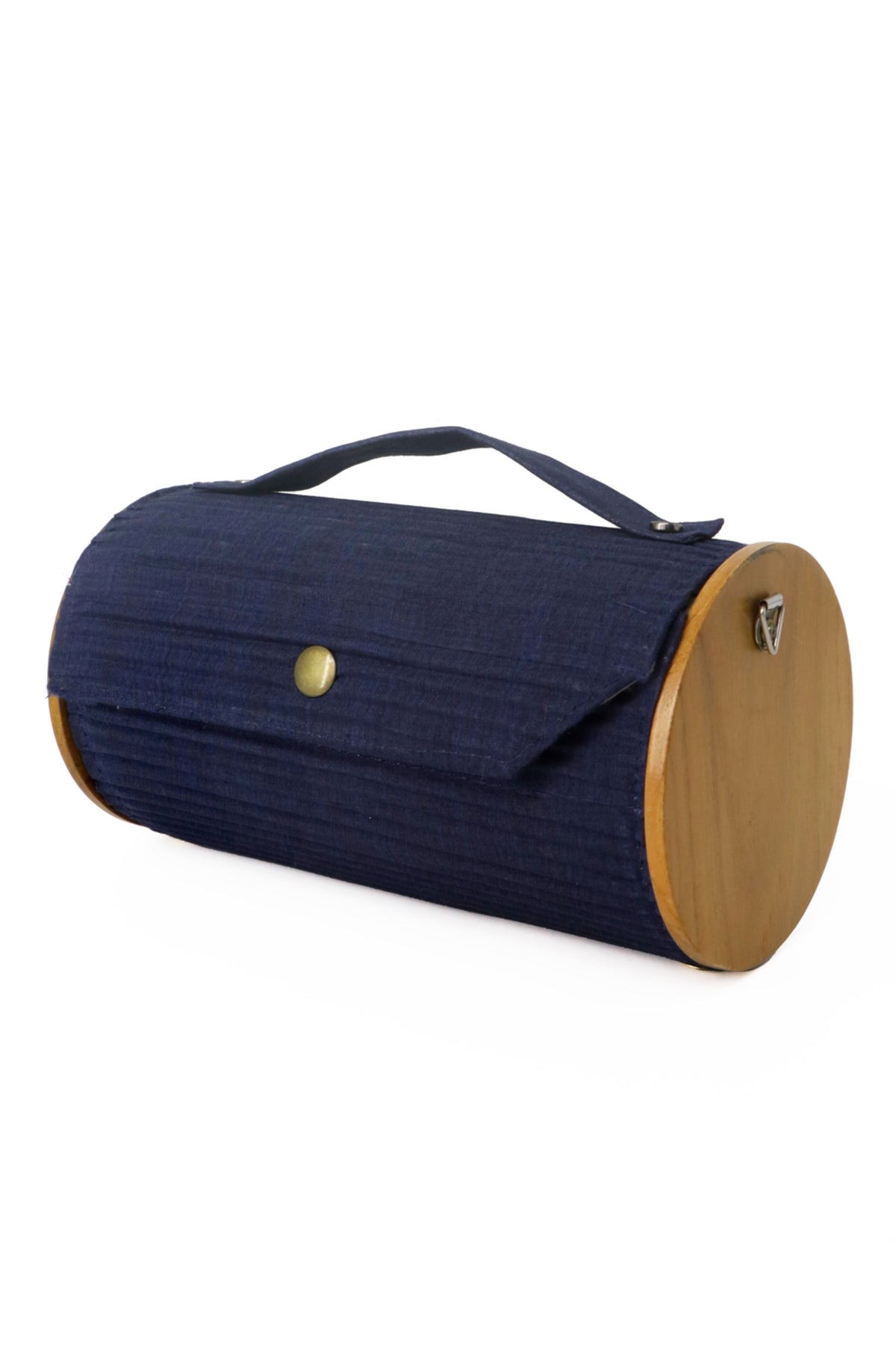 Lily Love &amp; Navy Blue  Round Clutch - Changeable Sleeve