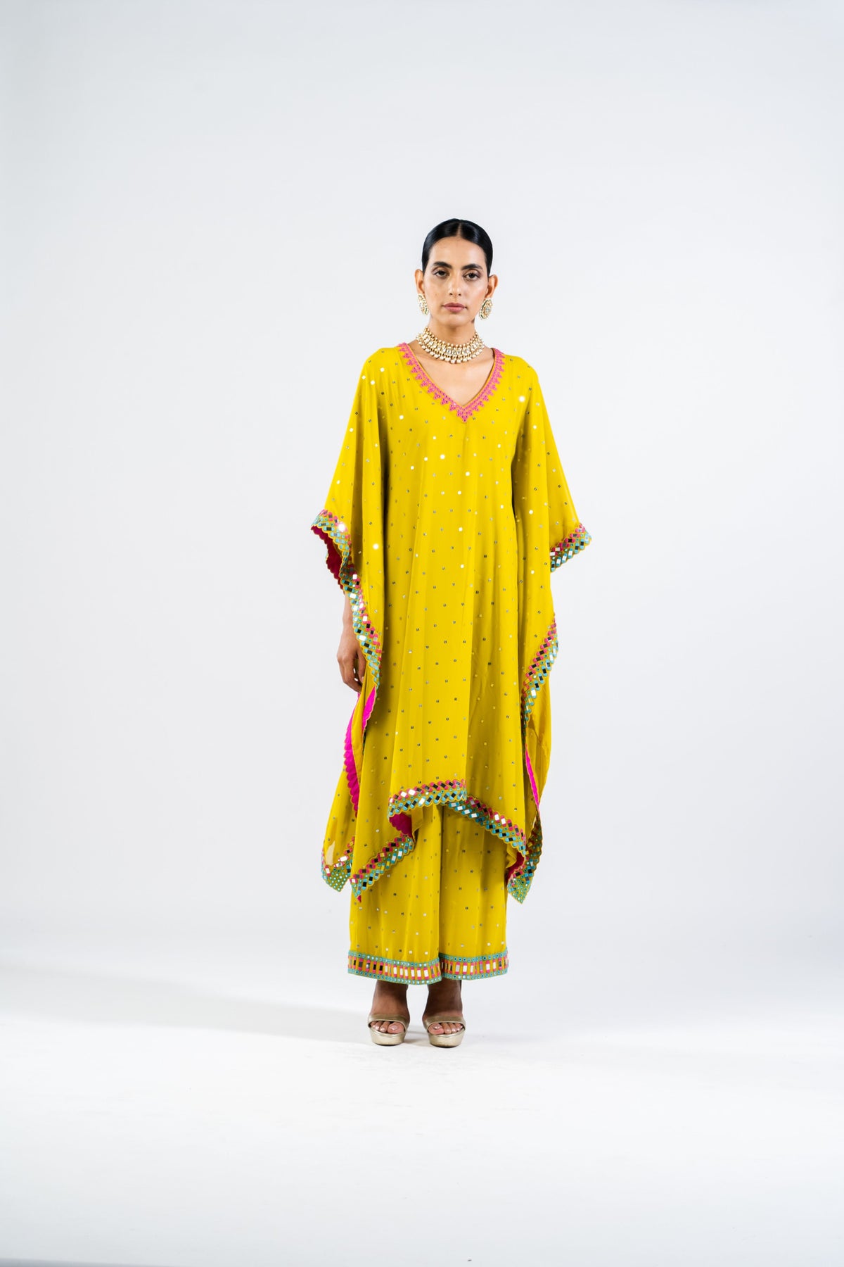 Moss Green Kaftan Set
