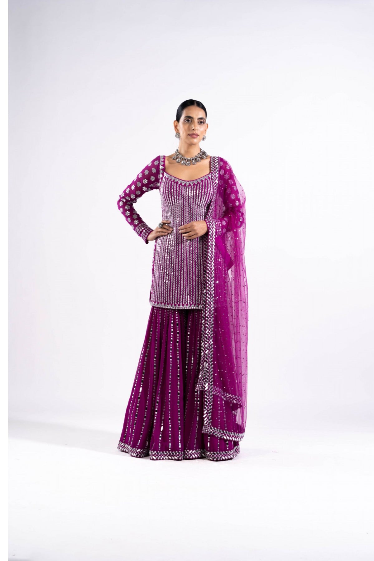 Pop Wine Sharara Set