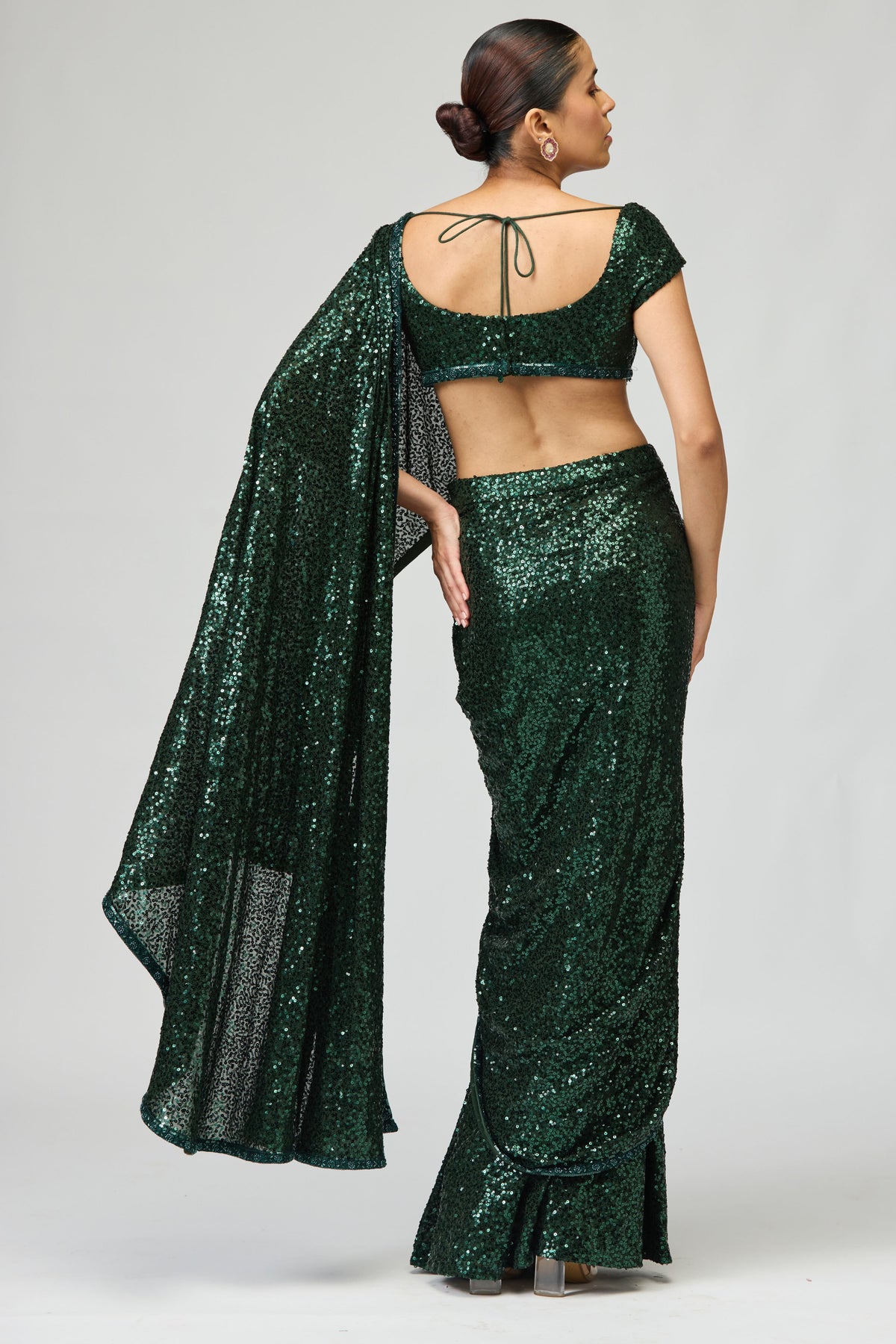 Dori Embroidered Saree Set