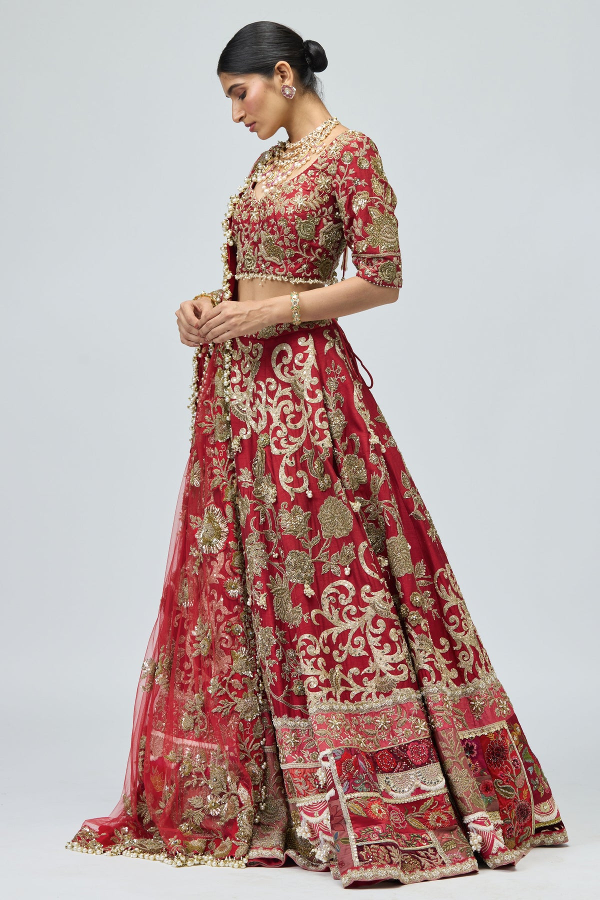 Dapka & Zari Work Lehenga Set