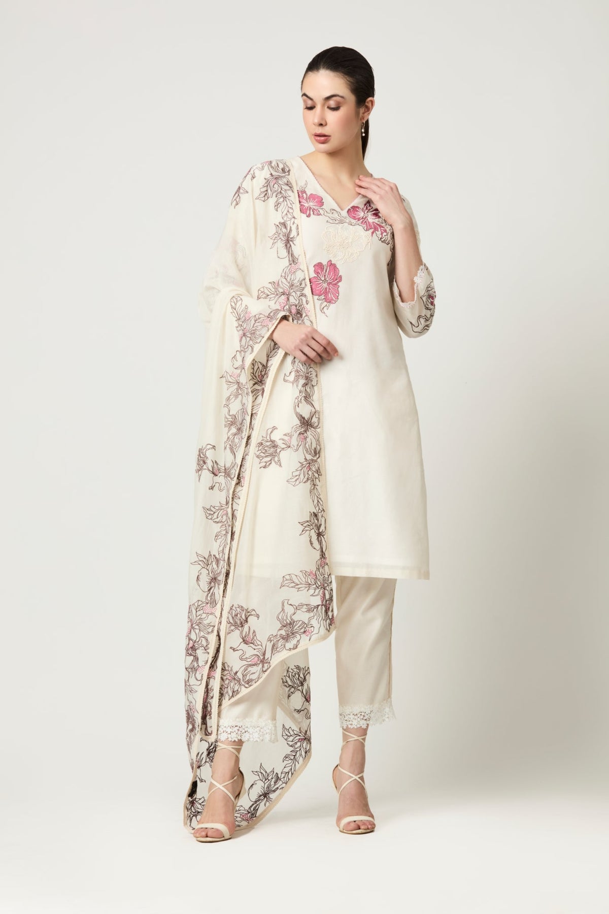 Luna Ivory  Kurta Set
