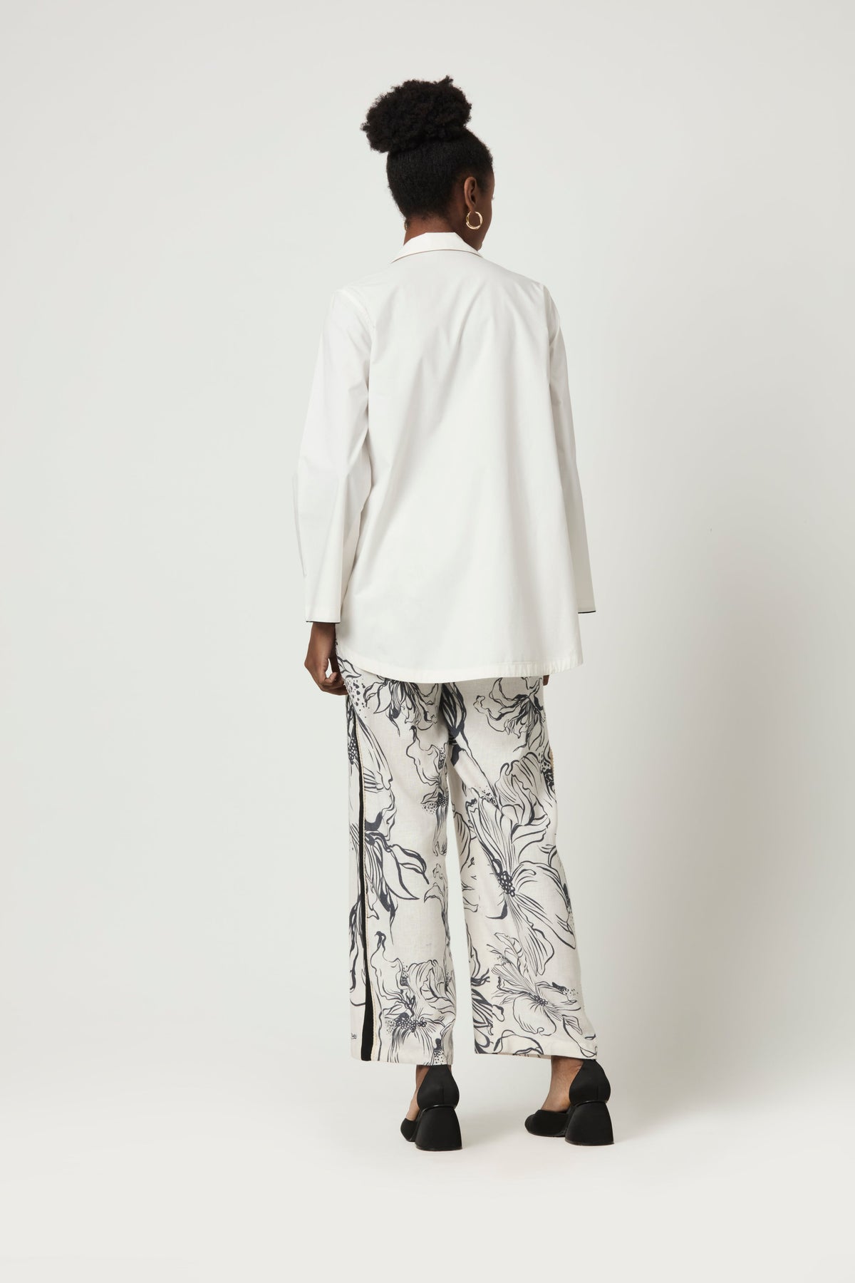 Luna Printed Shirt With Printed Trousers
