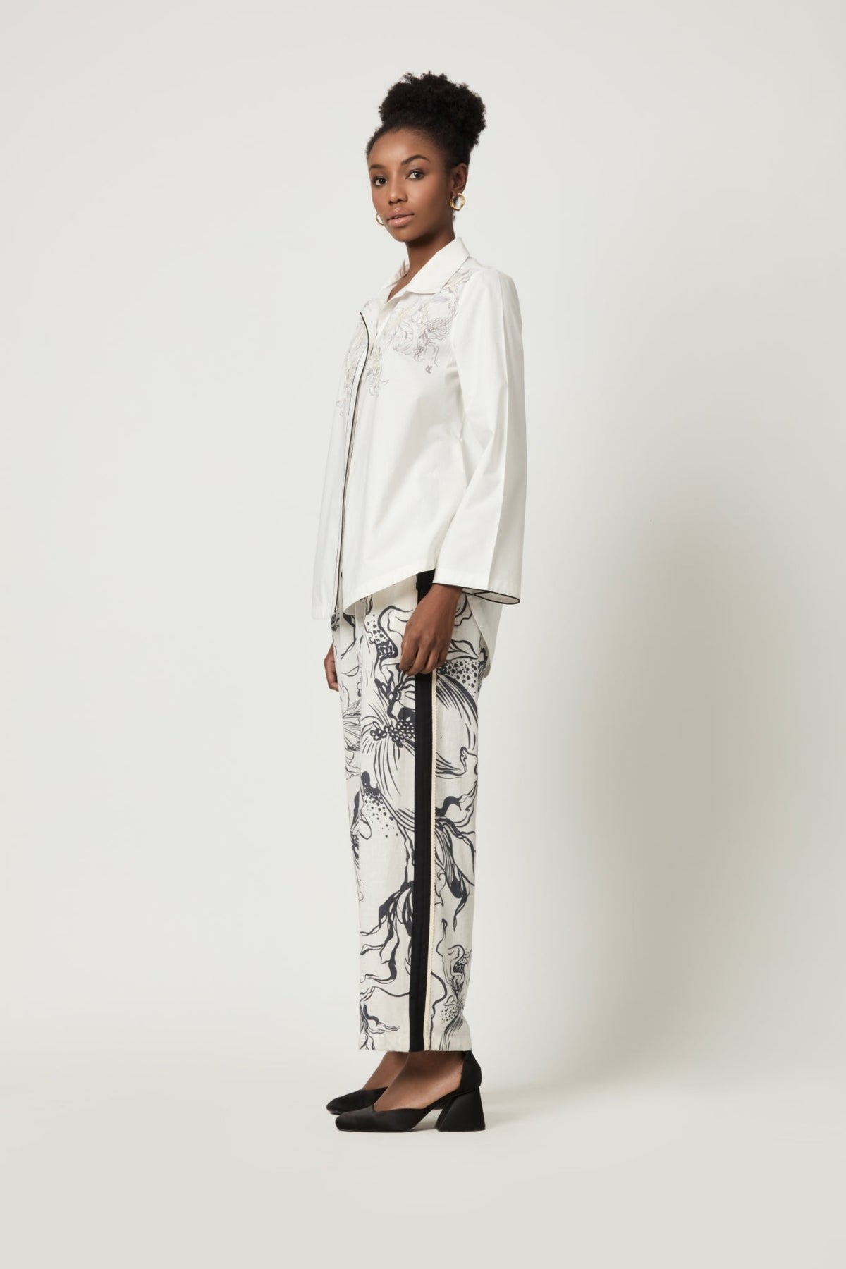 Luna  Highlighted  Printed Shirt