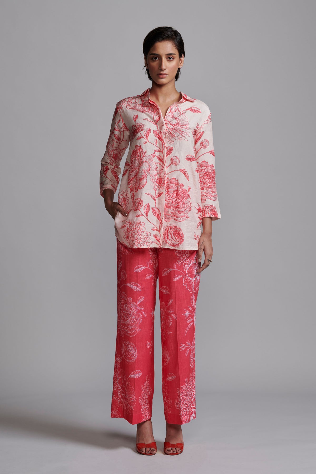 Floral Blocked Set