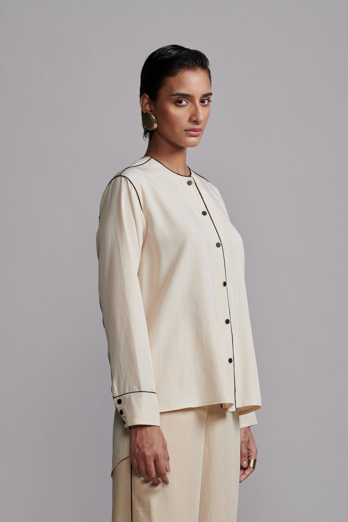 Contrast Piping Co-ord Set