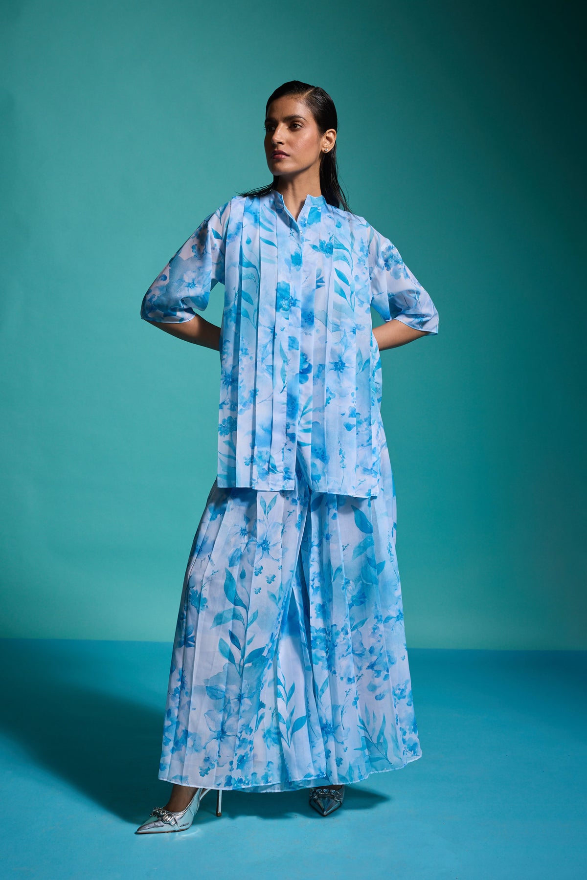 Printed Pleat Set