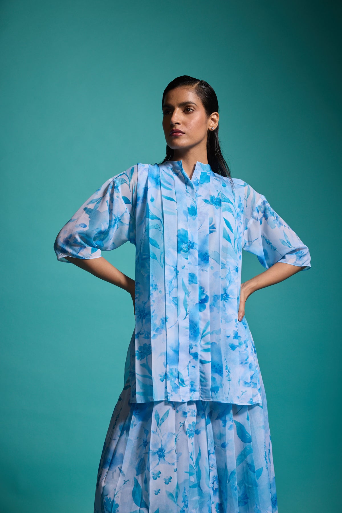 Printed Pleat Set