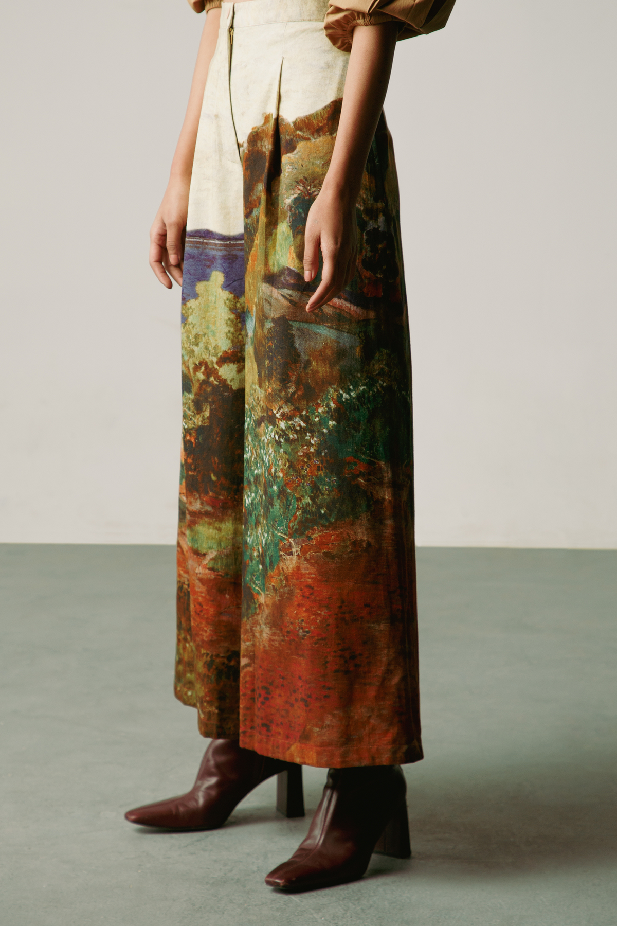 Mosaic wide leg pants