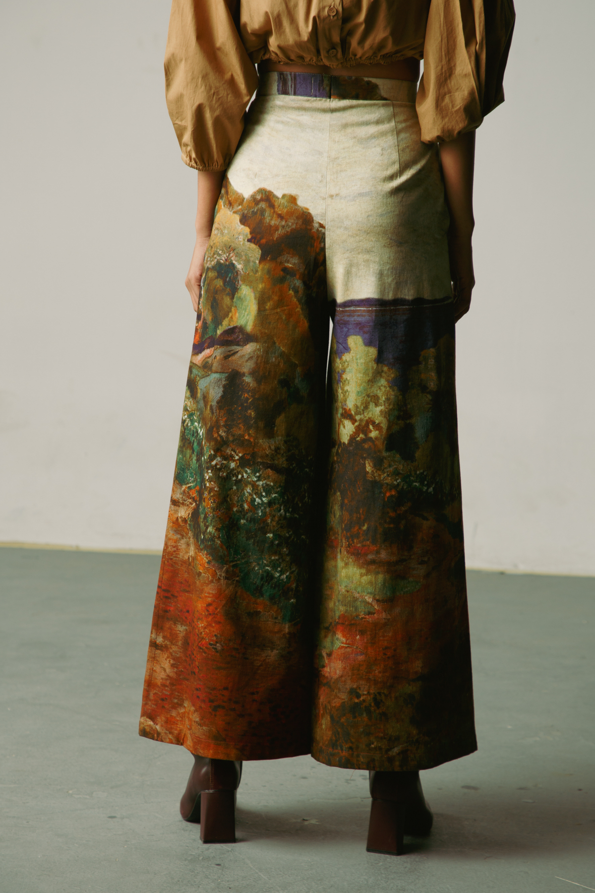 Mosaic wide leg pants