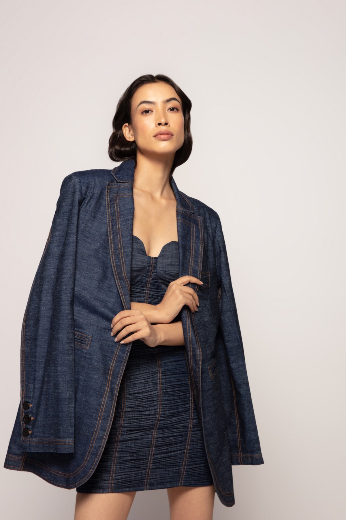 Tailored Denim Jacket and Dress