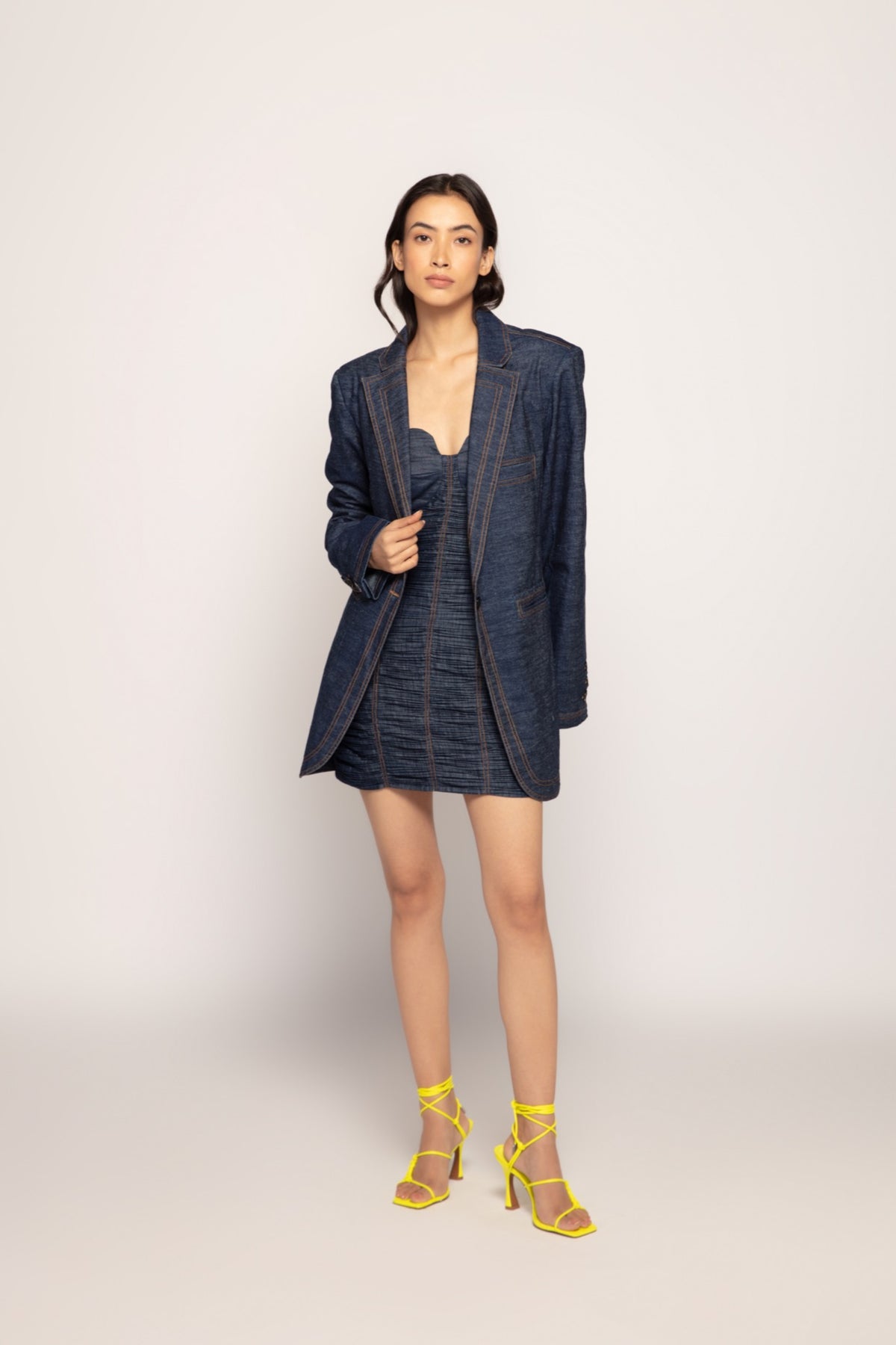 Tailored Denim Jacket and Dress