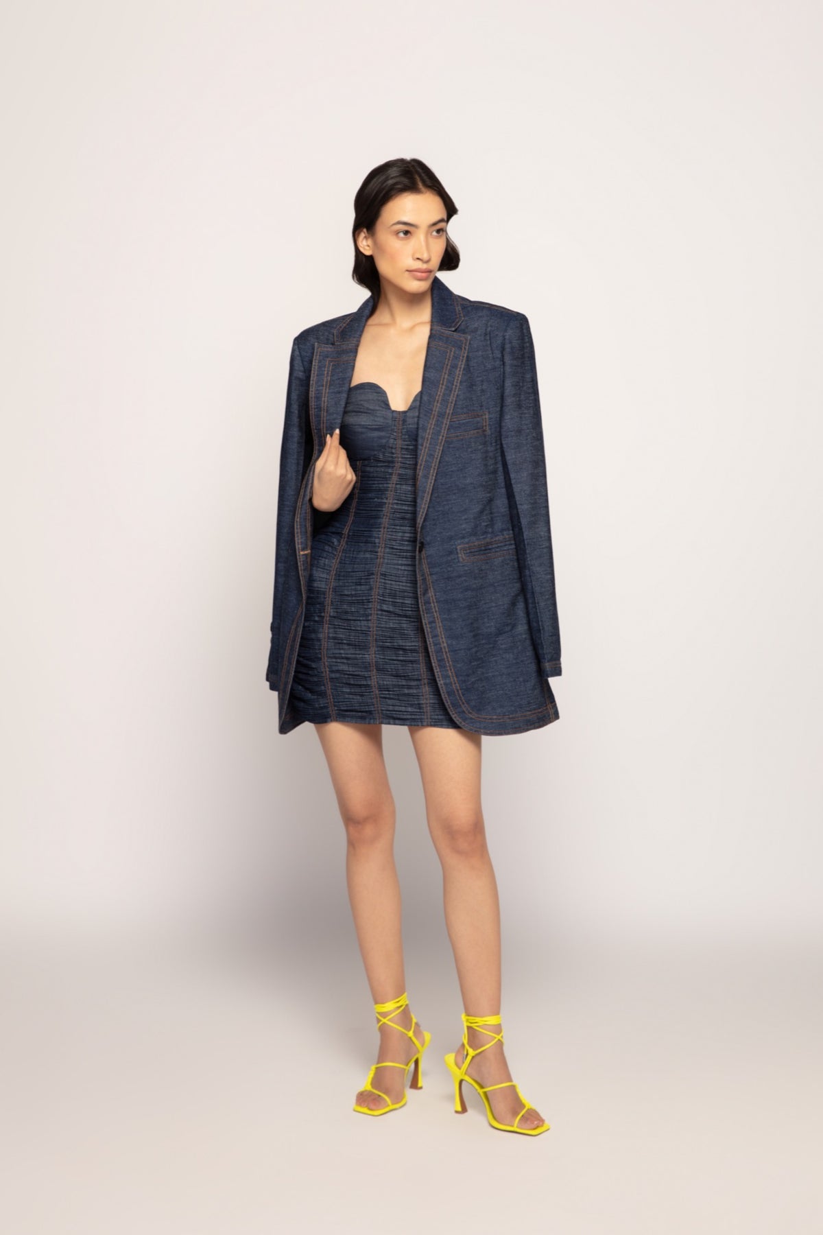 Tailored Denim Jacket and Dress