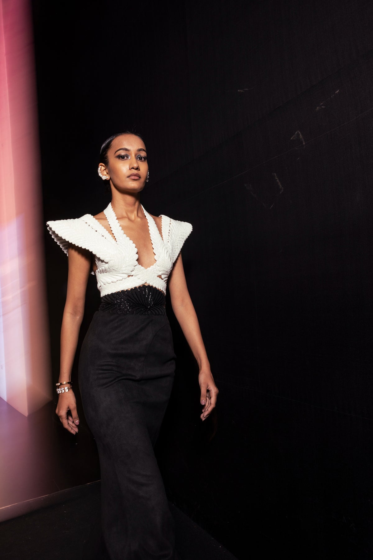 The warrior goddess criss-cross harness bodice ensemble