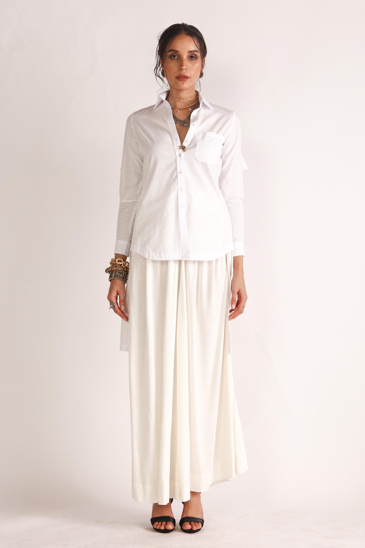 Eav Jersey Pleated Pants