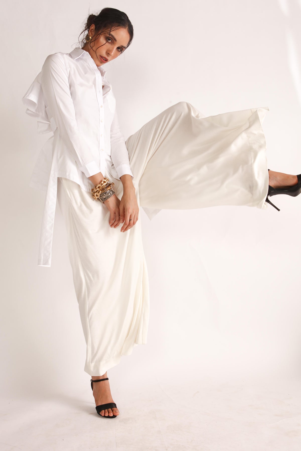 Eav Jersey Pleated Pants