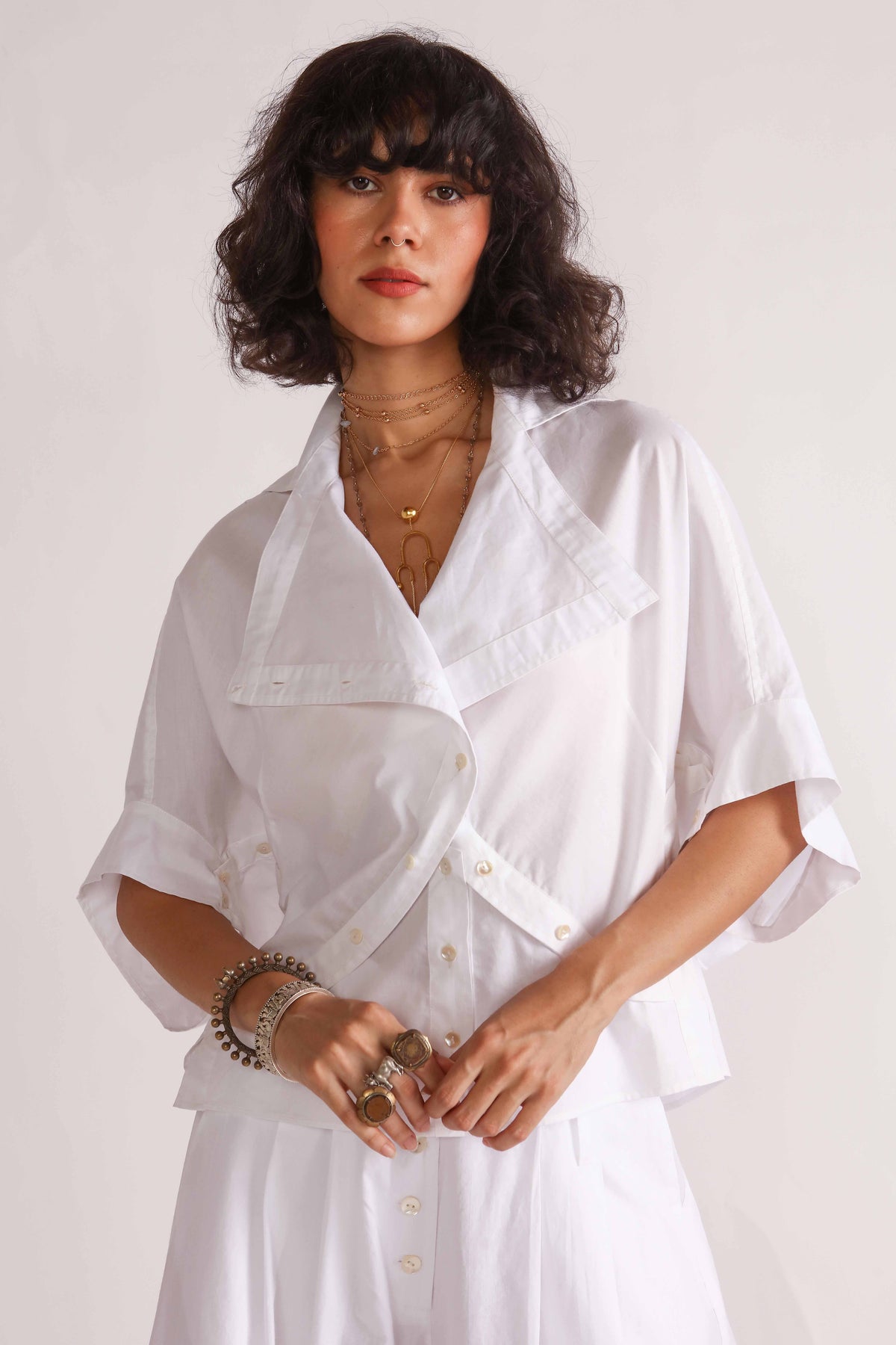 Alef Voluminous Cotton Shirt