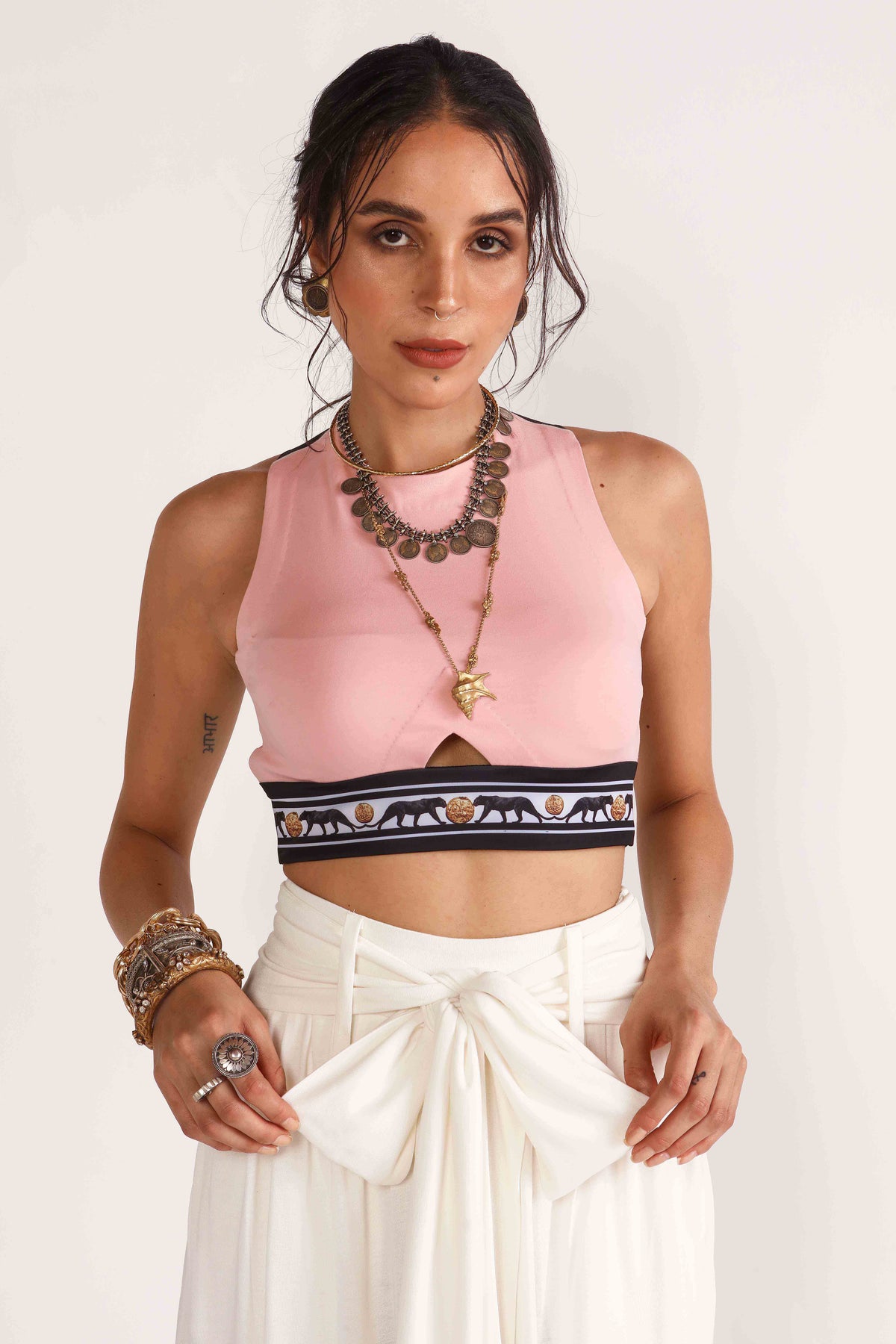 Juni Crop Top With Cross Back