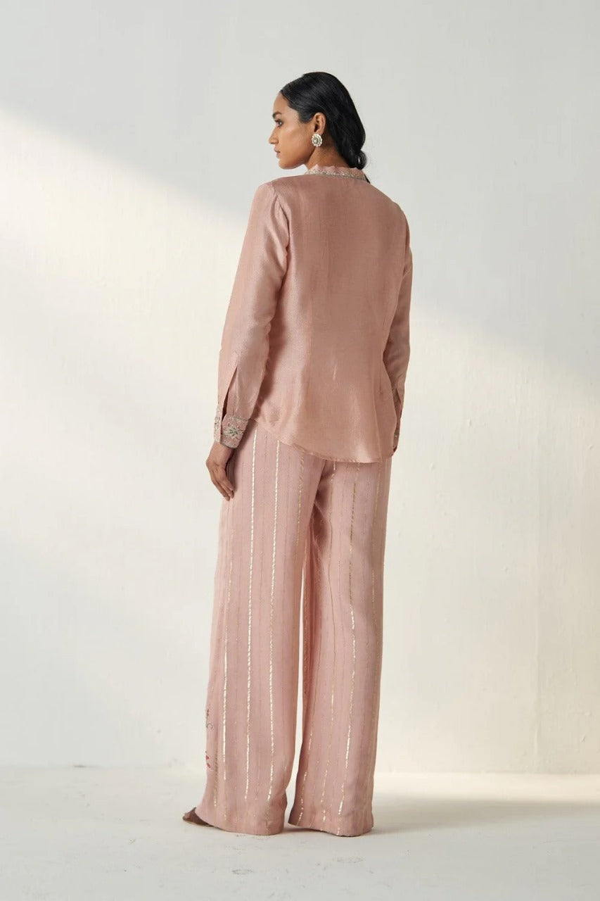 Tisya Blush Pink Shirt Set