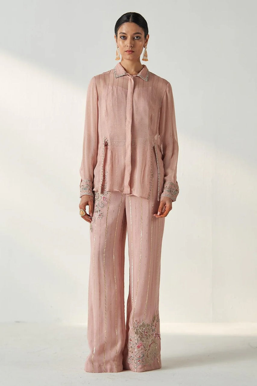 Vani Blush Pink Shirt Set