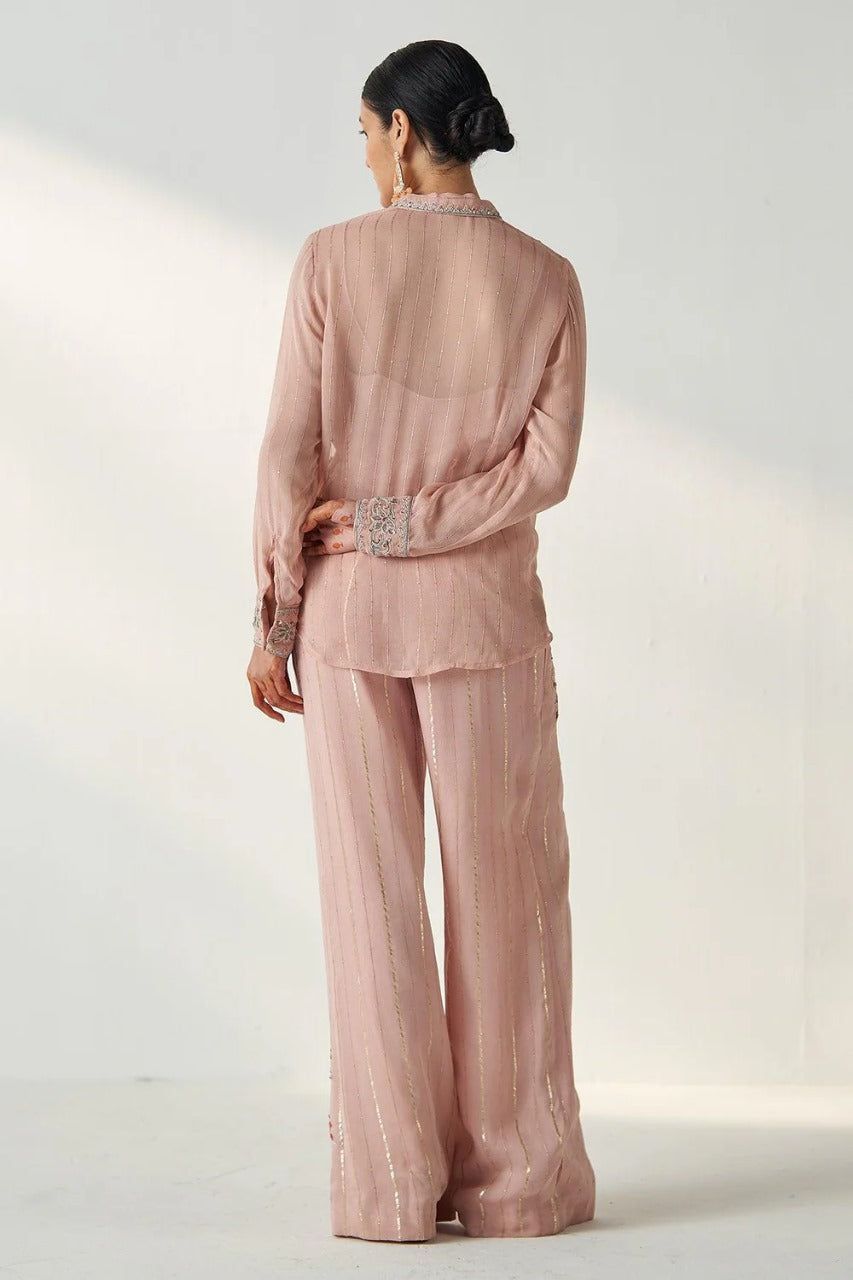 Vani Blush Pink Shirt Set
