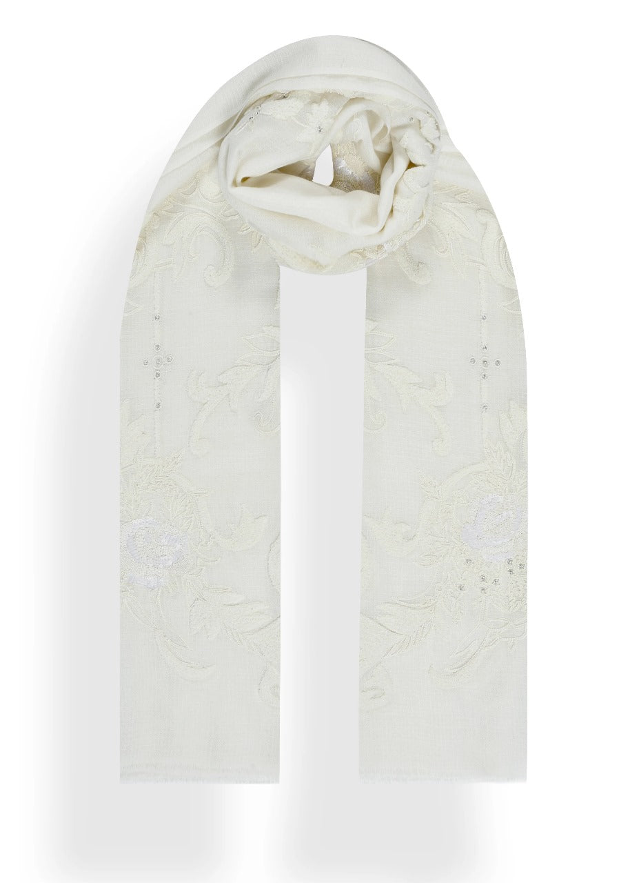 Ivory Vintage Garden Stole