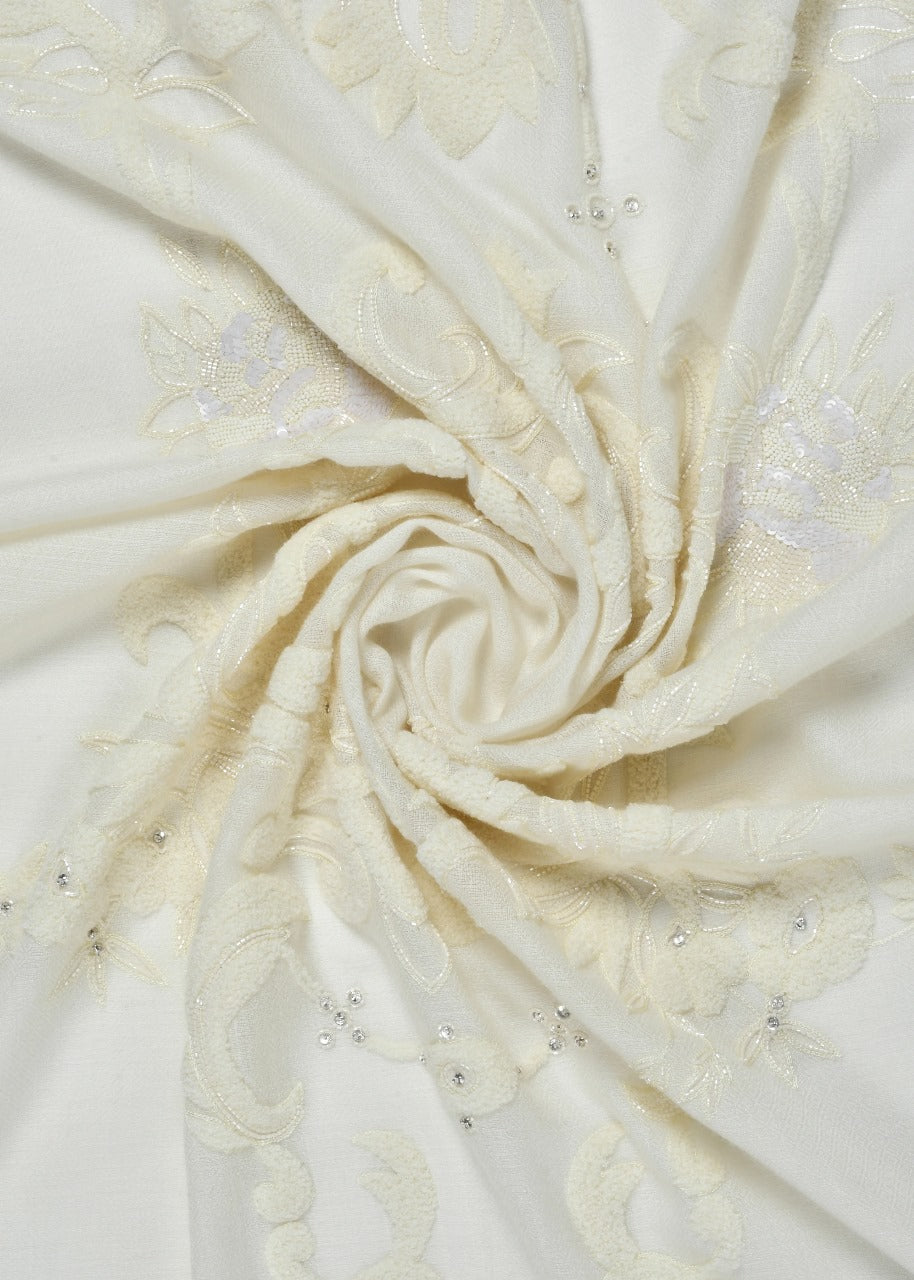 Ivory Vintage Garden Stole