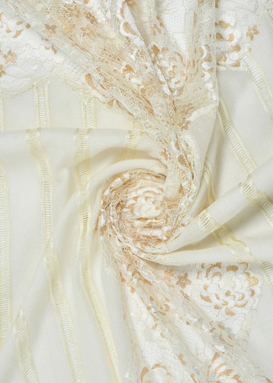 Ivory Stripe Stole