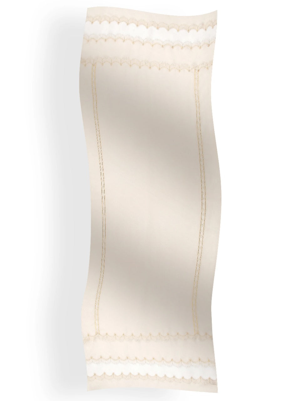 Ivory Layering Edge Stole