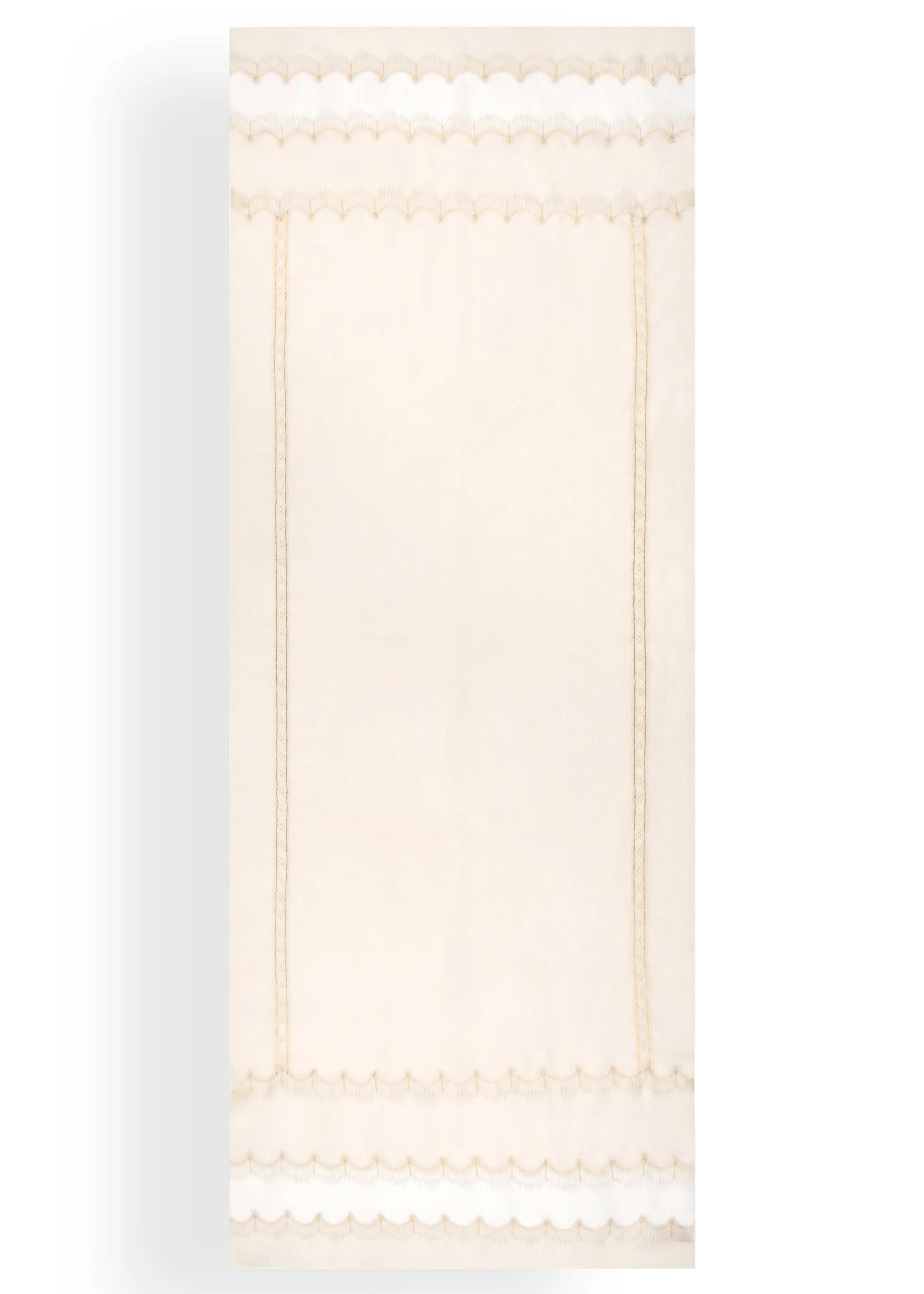 Ivory Layering Edge Stole