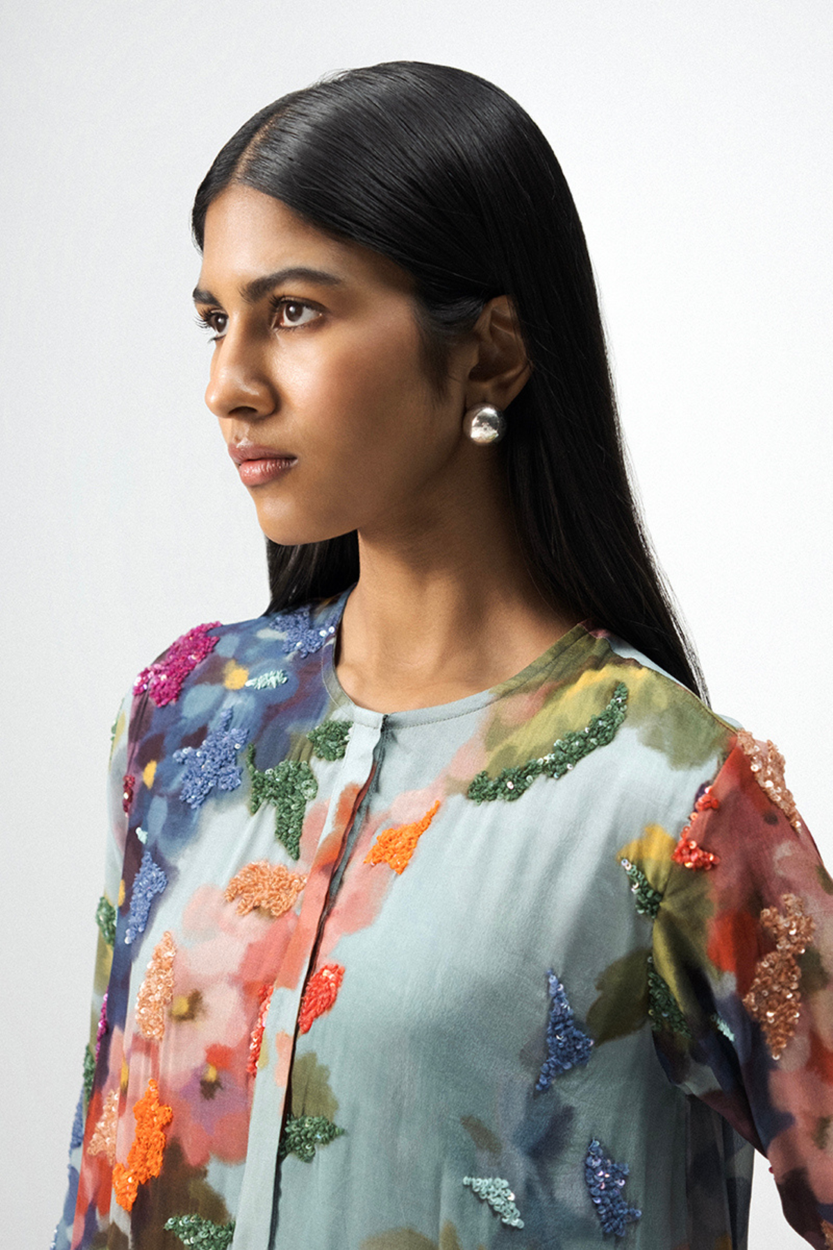 Darlington Long Embroidered Kurta Set