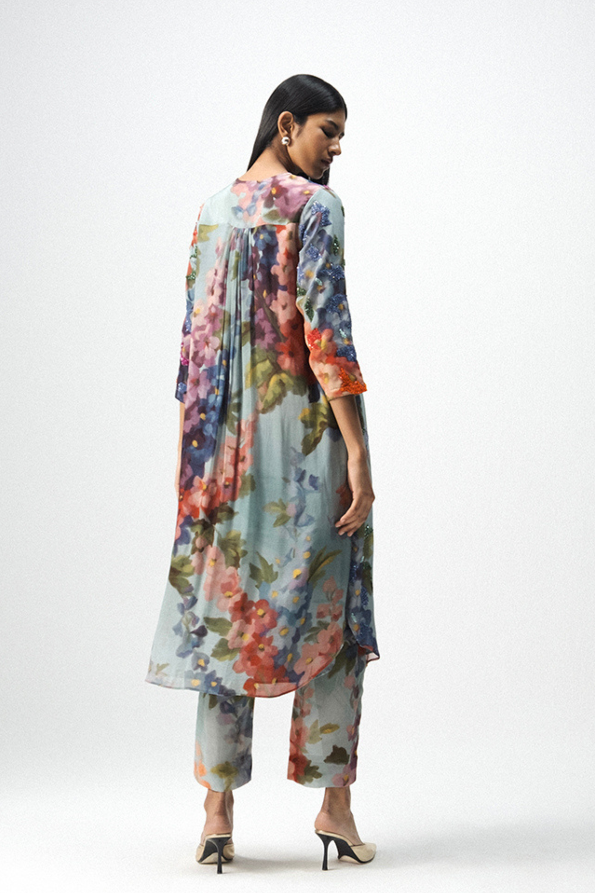 Darlington Long Embroidered Kurta Set