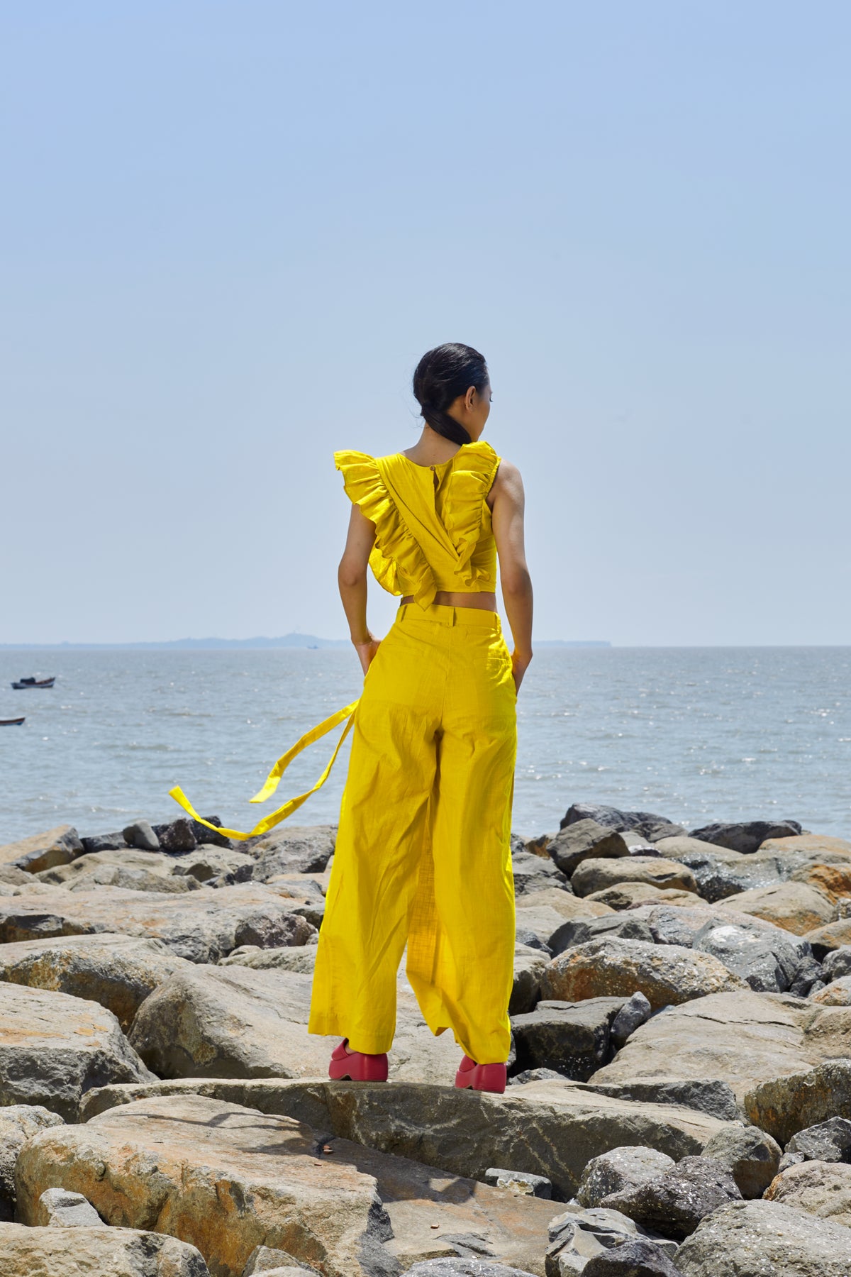 Yellow Overlap Co-ord Set