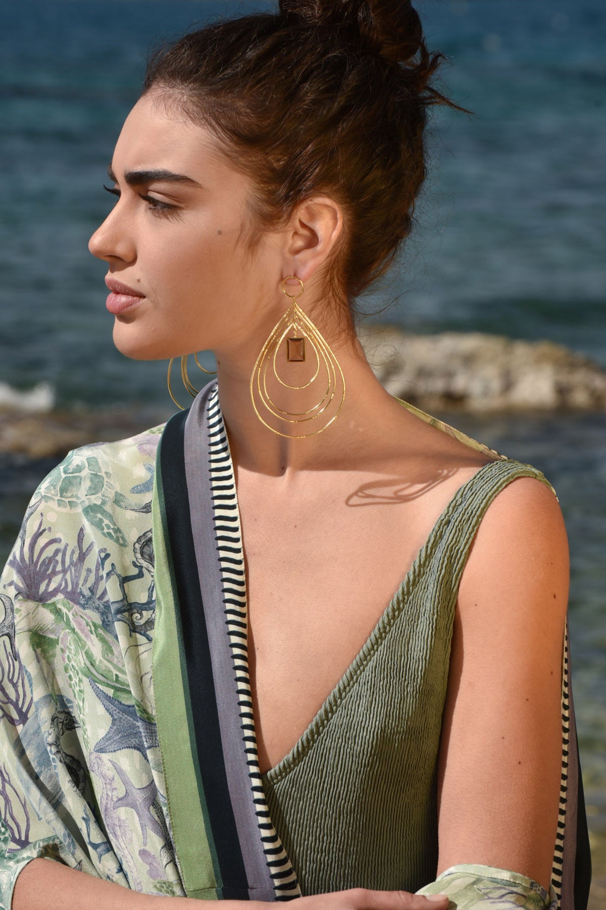 Neryssa smokey earrings